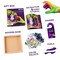 OKTO | DIY 3D Creative Air Dry Clay Modeling Kit for KIDS | Little Worlds BAT| Wooden Frame 8.3x8.3 inch